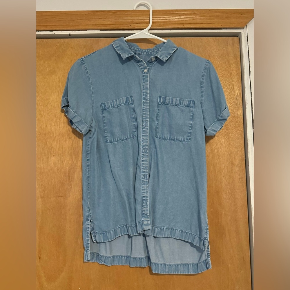 Blue Collared Shirt